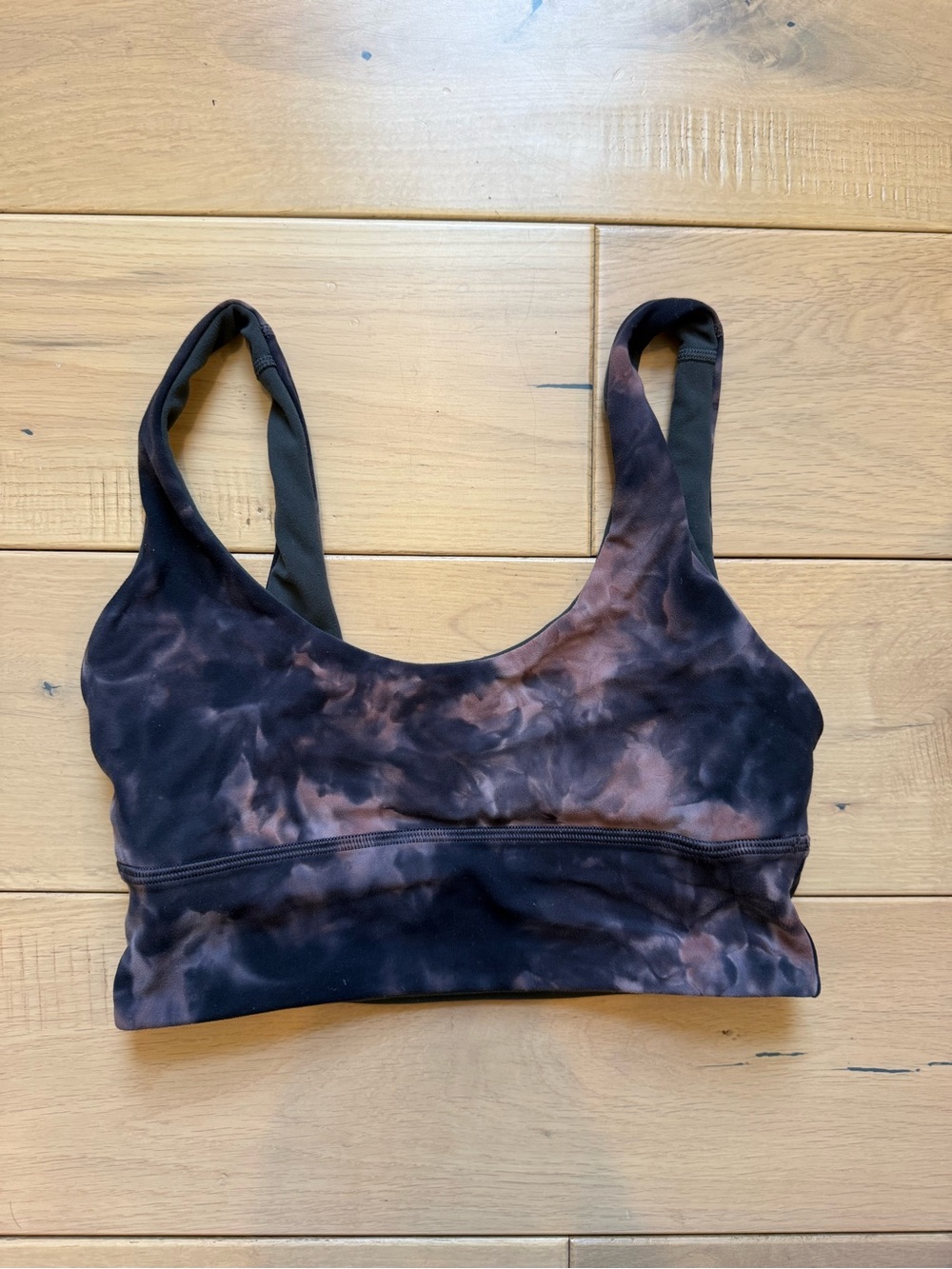 Lululemon Women’s Tie-Dye Sports Bra — Black & Copper